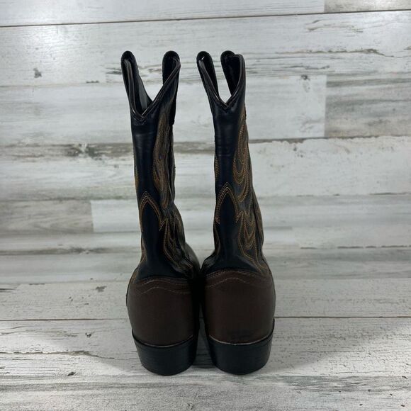 Smoky Mountain Monterey Series Youth Western Boot Kids Brown Black Size 4 - Picture 3 of 8